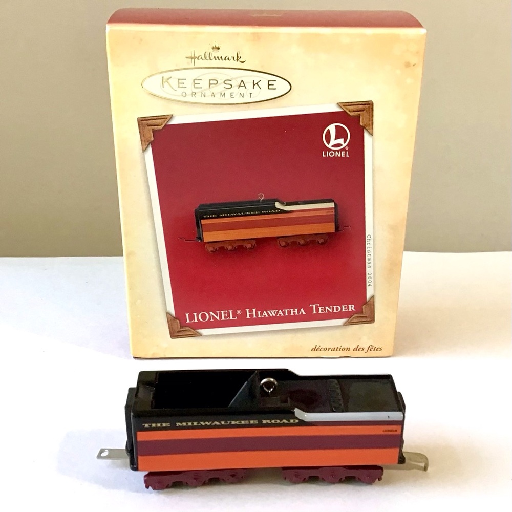 2004 Hallmark LIONEL Train Keepsake Ornament Hiawatha TENDER Christmas Vintage